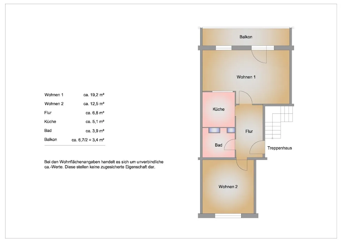2 Zimmer Wohnung mit 49 m² in Frankfurt (Oder) – Bild 2