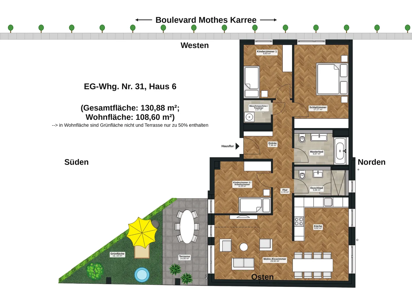 4 room apartment with 109 m² in Düsseldorf – Photo 12