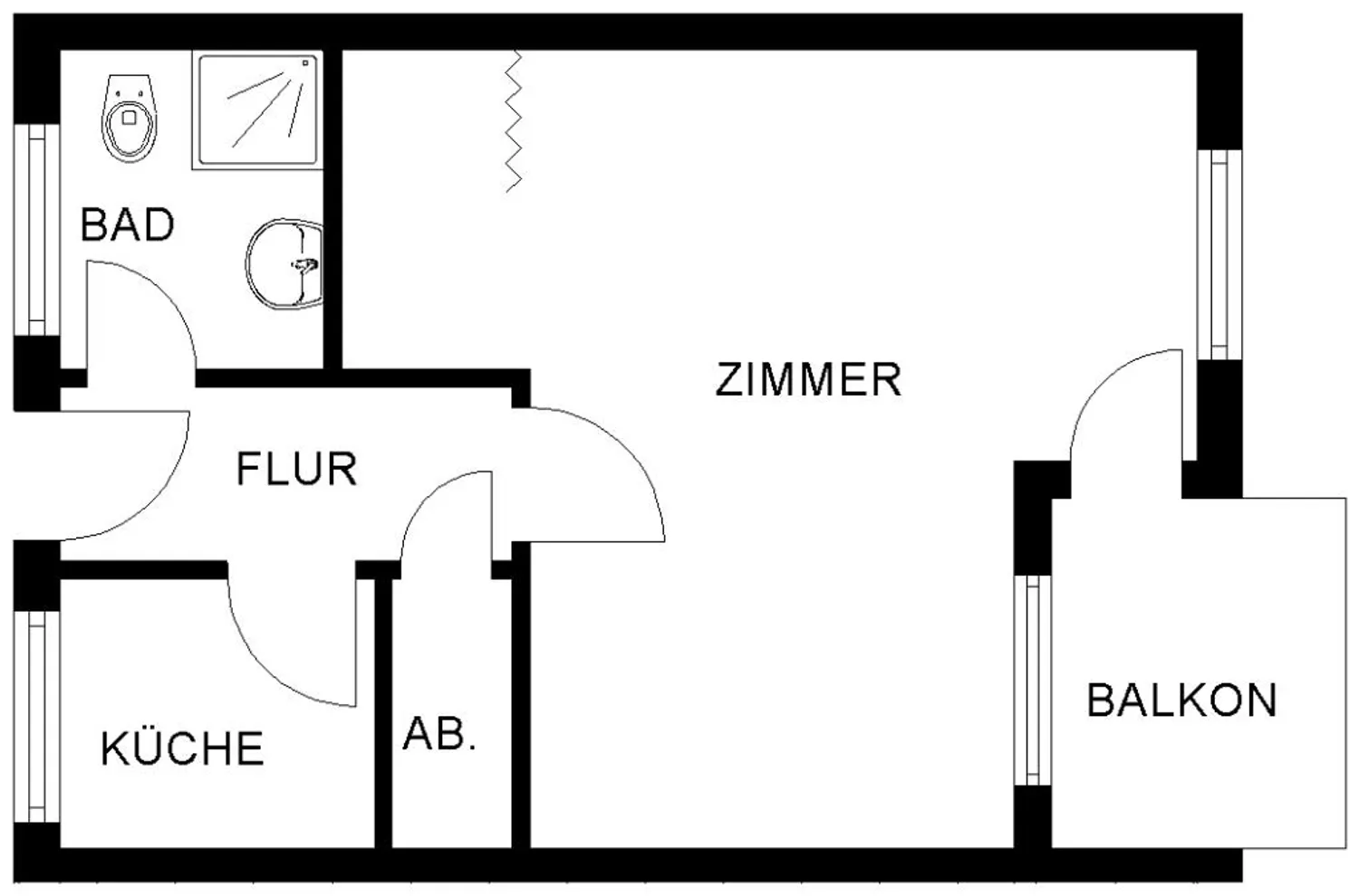 1 Zimmer Wohnung mit 36 m² in Bochum – Bild 4