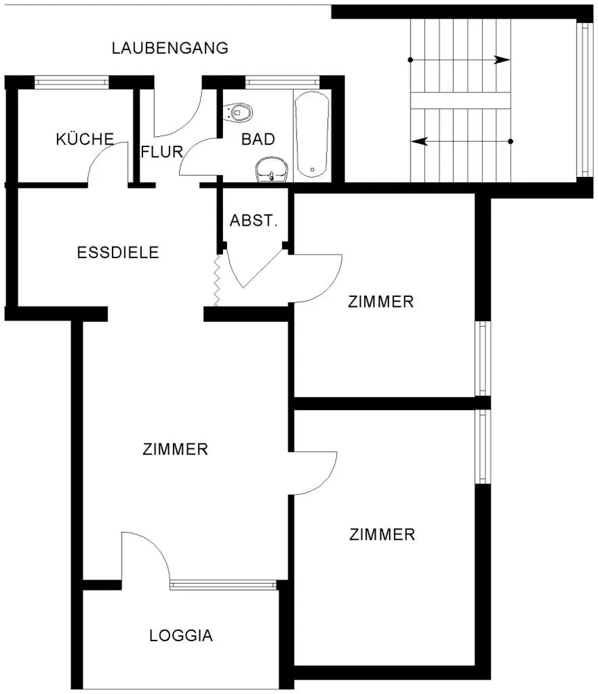 3 Zimmer Wohnung mit 72 m² in Bochum – Bild 1