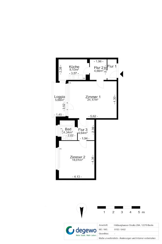 2 Zimmer Wohnung mit 70 m² in Berlin – Bild 11