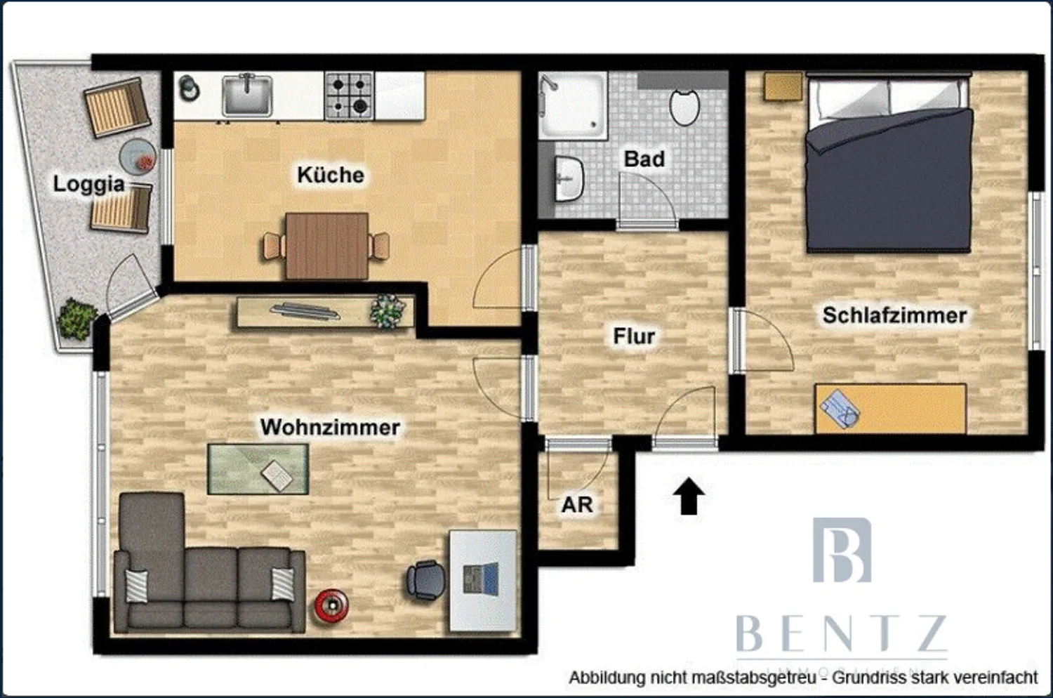 2 Zimmer Wohnung mit 56 m² in Bremen – Bild 8