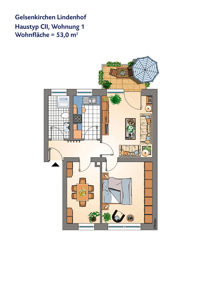 3 Zimmer Wohnung mit 53 m² in Gelsenkirchen – Bild 9