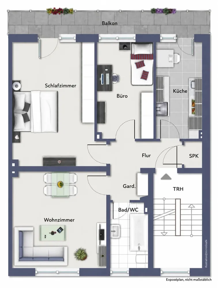 3 room apartment with 80 m² in Cologne – Photo 9