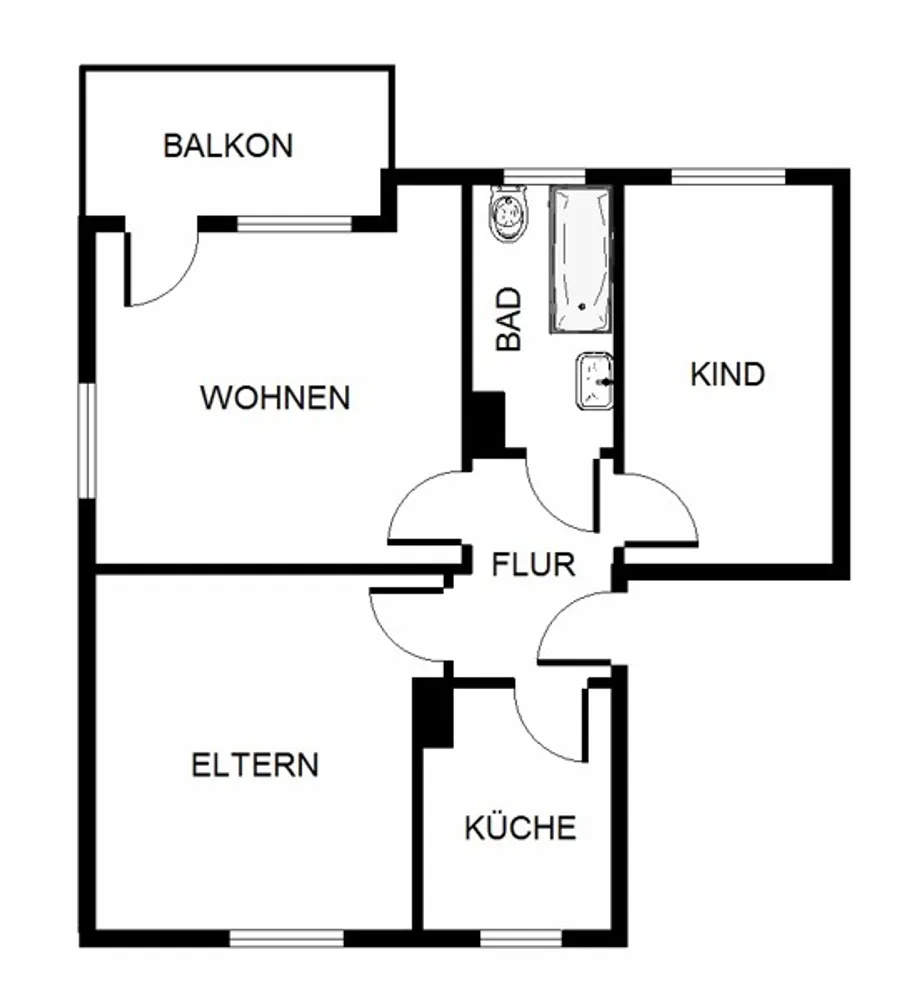 4 Zimmer Wohnung mit 59 m² in Dortmund – Bild 12
