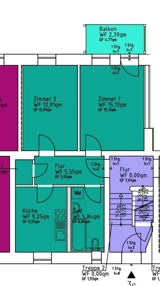 2 room apartment with 57 m² in Magdeburg – Photo 5