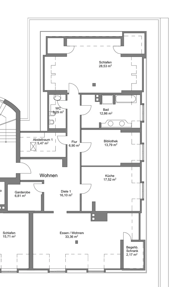 3 room apartment with 149 m² in Munich – Photo 4