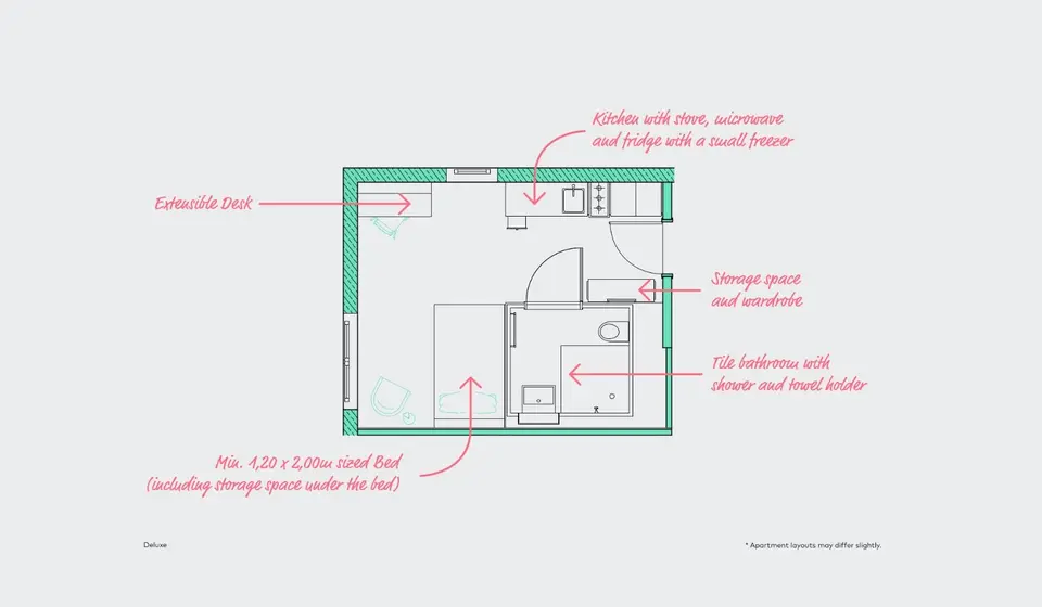 2 Zimmer Wohnung mit 22 m² in Berlin – Bild 6