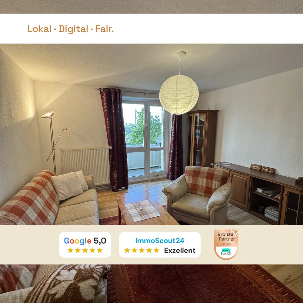 3 Zimmer Wohnung mit 58 m² in Halle (Saale) – Bild 1
