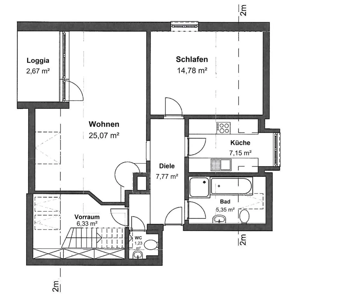 3 Zimmer Wohnung mit 96 m² in Augsburg – Bild 3