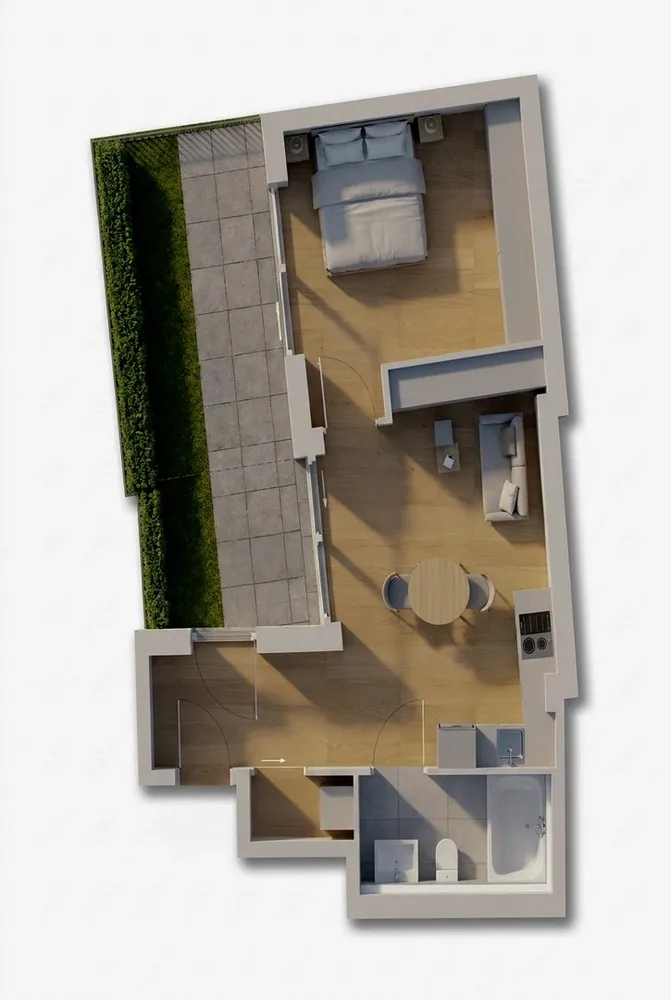 2 Zimmer Wohnung mit 50 m² in München – Bild 11