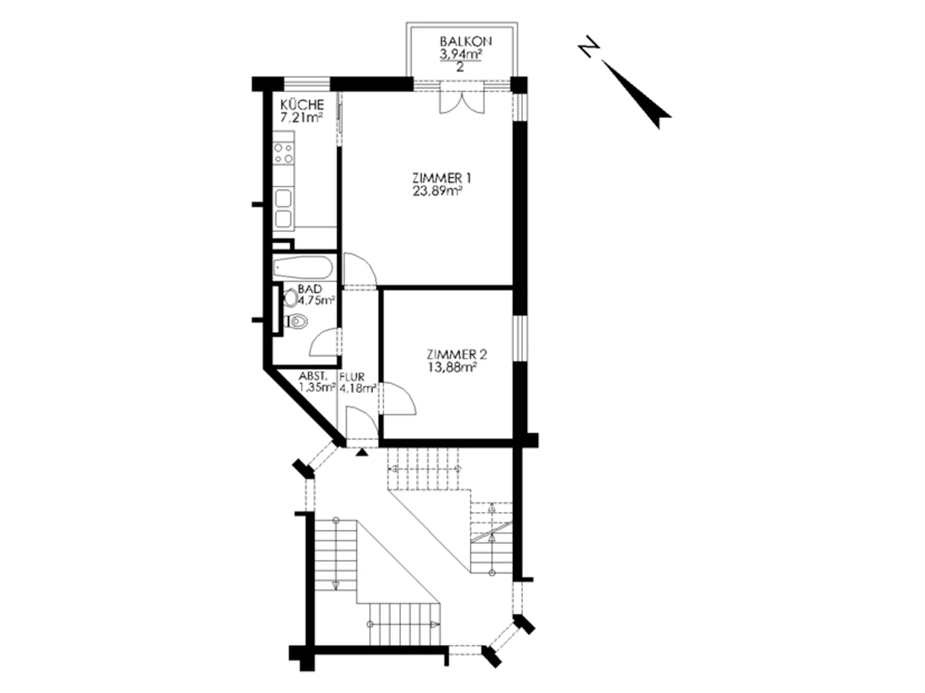 2 Zimmer Wohnung mit 57 m² in Pinneberg – Bild 3