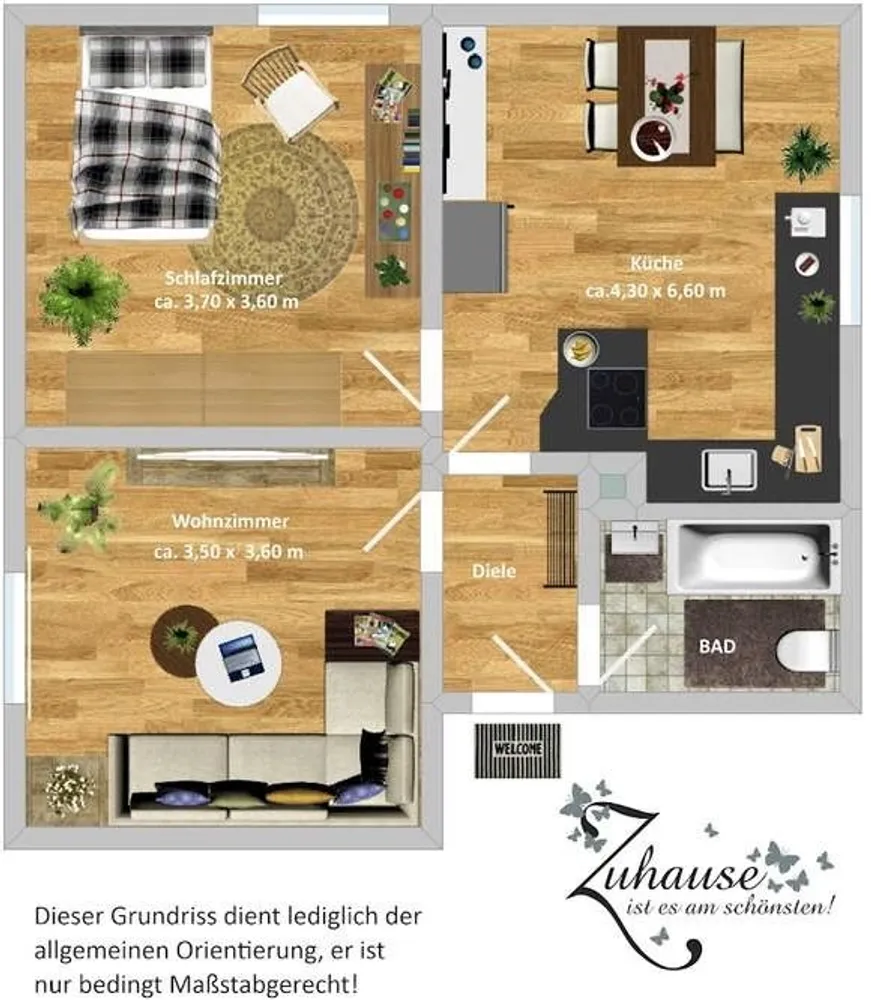 2 Zimmer Wohnung mit 41 m² in Essen – Bild 1