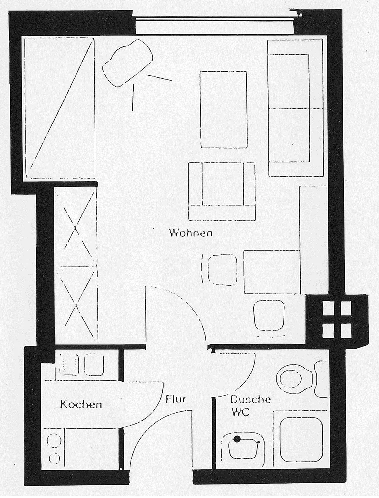 1 Zimmer Wohnung mit 26 m² in Hamburg – Bild 4