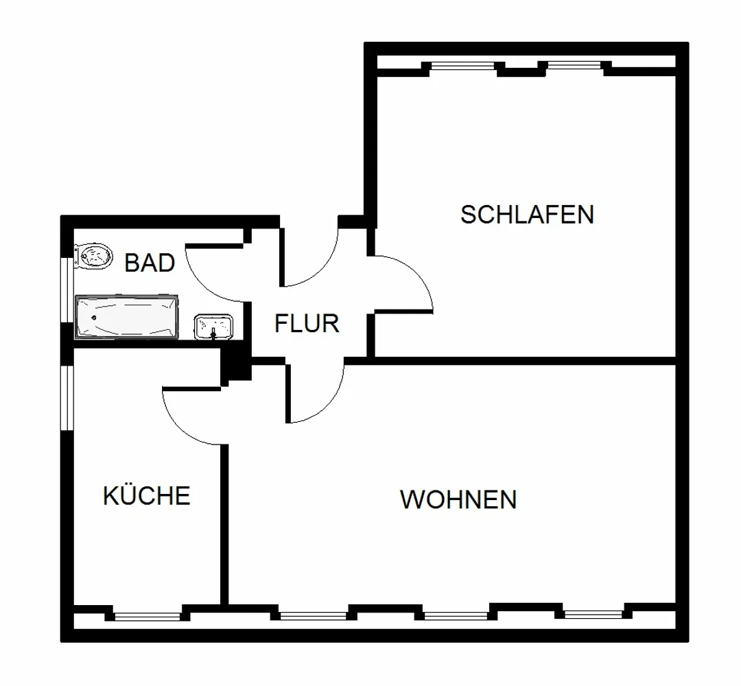 2 Zimmer Wohnung mit 52 m² in Dortmund – Bild 6