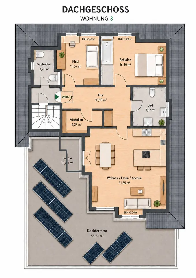 3 Zimmer Wohnung mit 87 m² in Ahaus – Bild 3