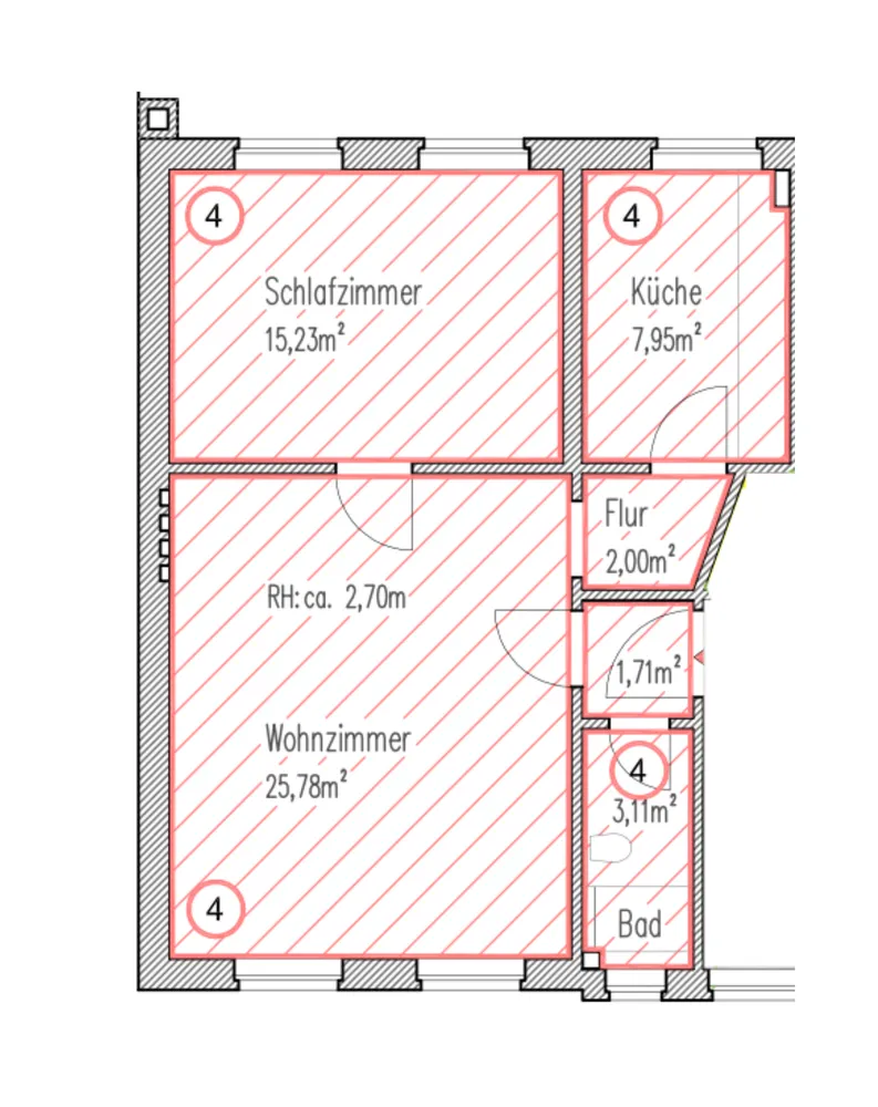 2 Zimmer Wohnung mit 55 m² in Hamburg – Bild 9
