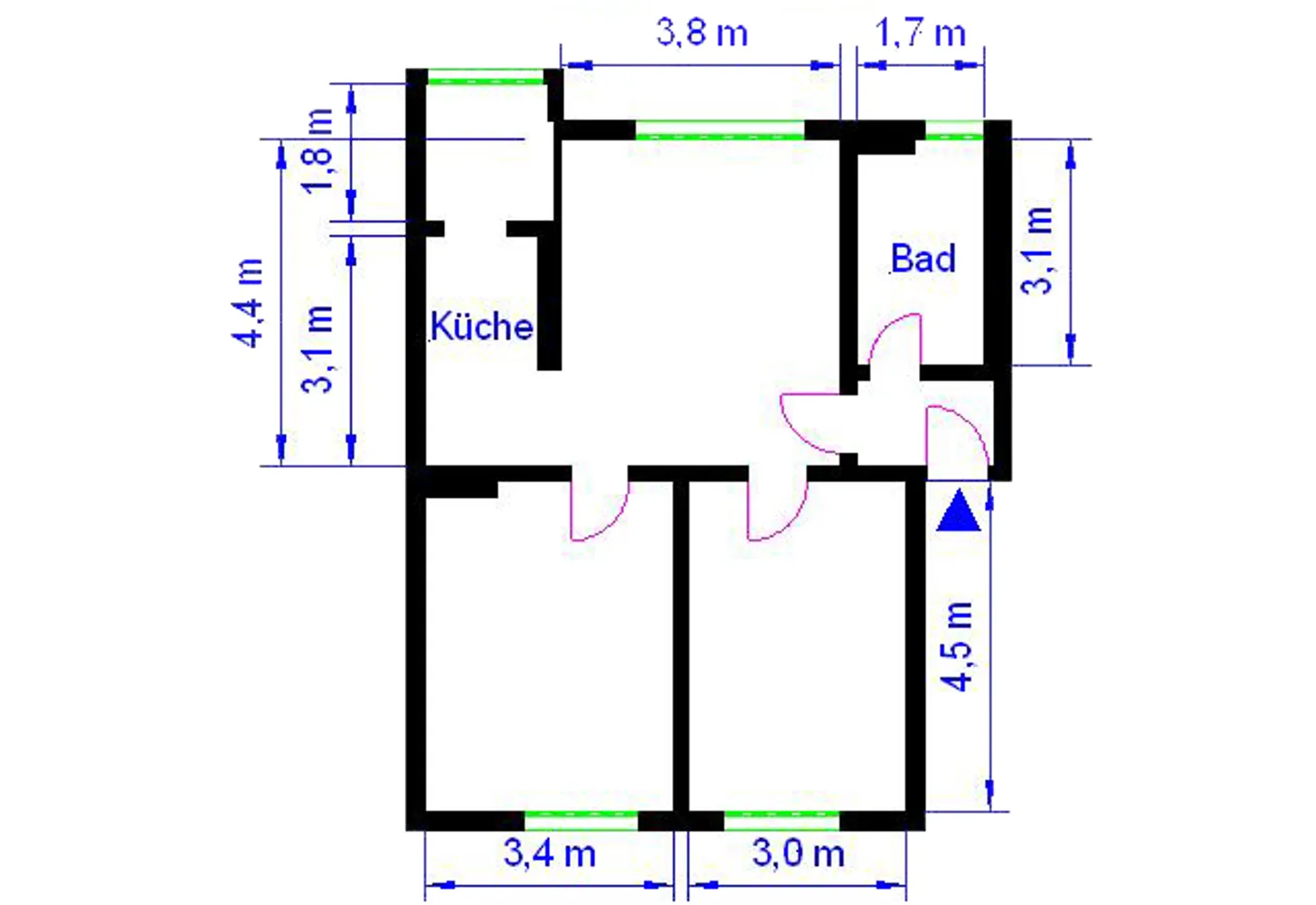3 room apartment with 60 m² in Magdeburg – Photo 4
