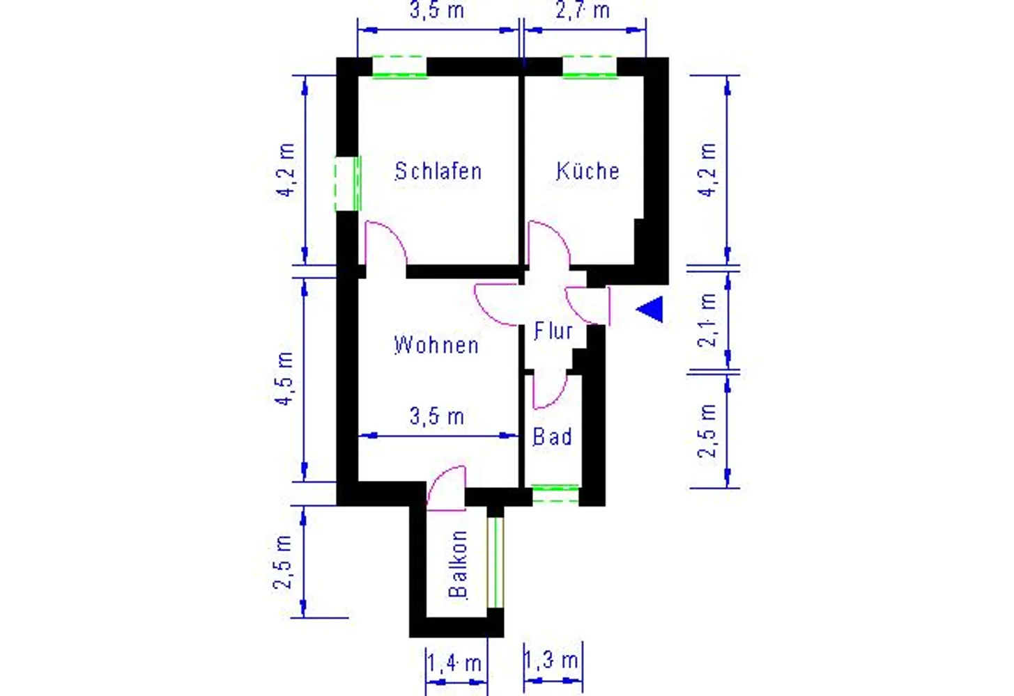 2 Zimmer Wohnung mit 49 m² in Magdeburg – Bild 11
