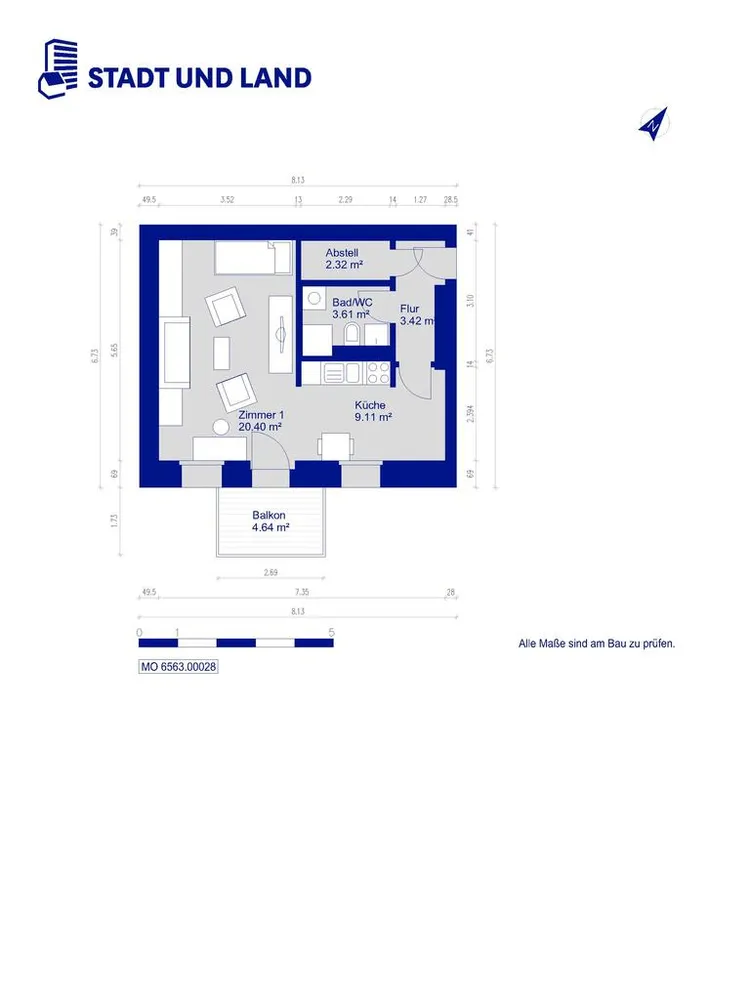 1 Zimmer Wohnung mit 41 m² in Berlin – Bild 9