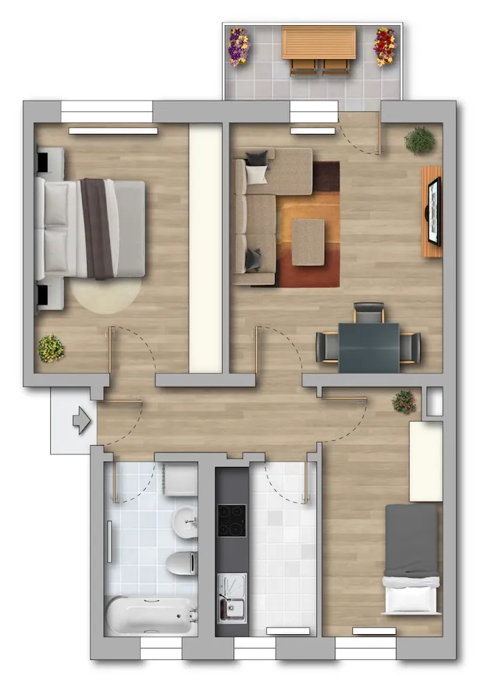 3 Zimmer Wohnung mit 59 m² in Merseburg – Bild 8