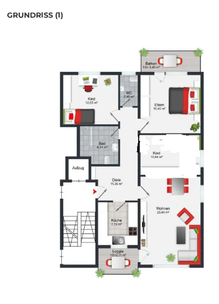 4 Zimmer Wohnung mit 94 m² in Schwetzingen – Bild 6