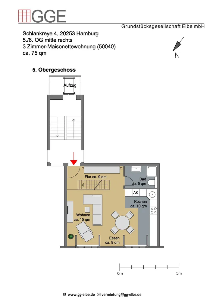 2 Zimmer Wohnung mit 71 m² in Hamburg – Bild 7