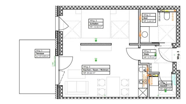 2 Zimmer Wohnung mit 50 m² in Coesfeld – Bild 7