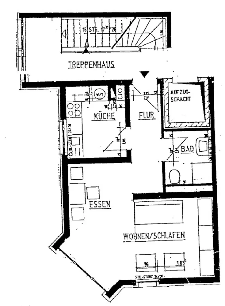 1 Zimmer Wohnung mit 30 m² in Halle (Saale) – Bild 2