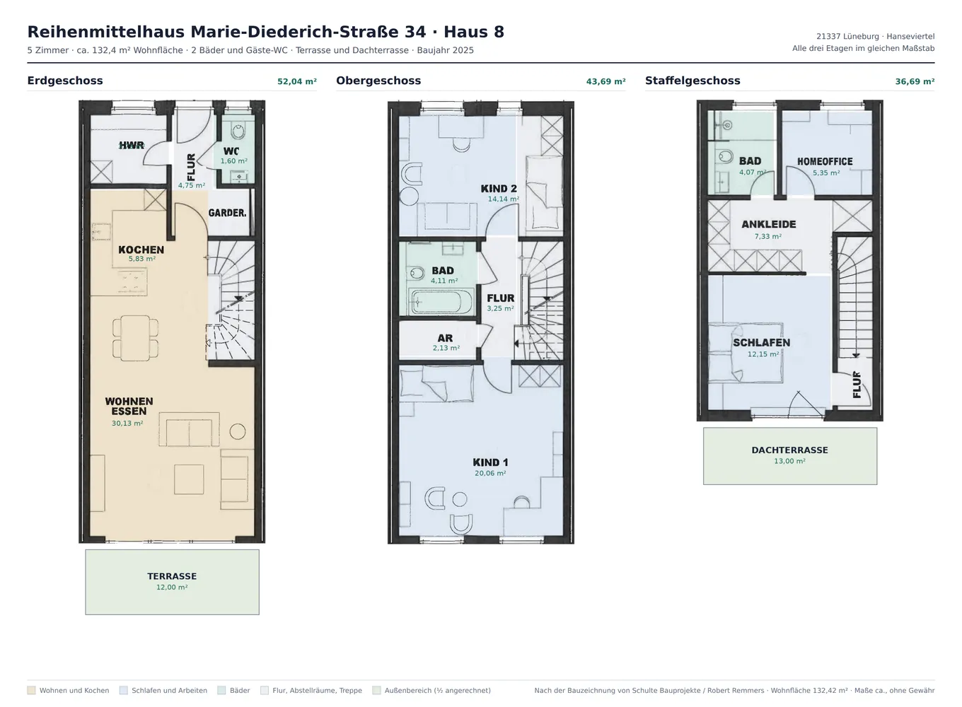 5 Zimmer Haus mit 133 m² in Lüneburg – Bild 9