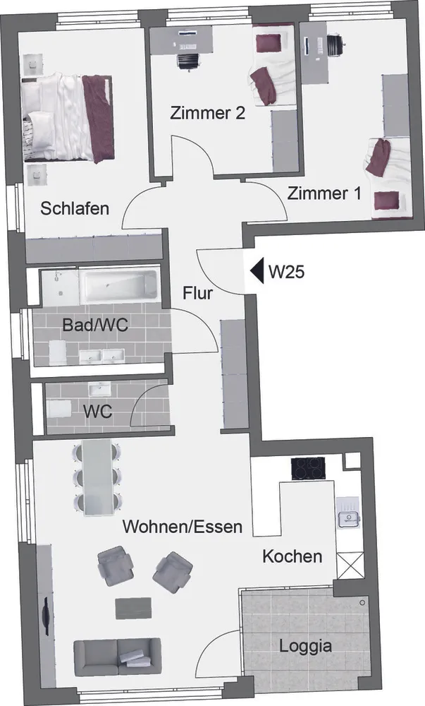 4 Zimmer Wohnung mit 87 m² in Stuttgart – Bild 8