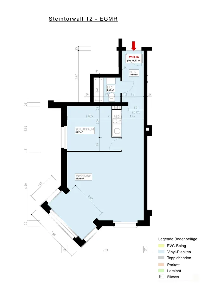 2 Zimmer Wohnung mit 46 m² in Braunschweig – Bild 4