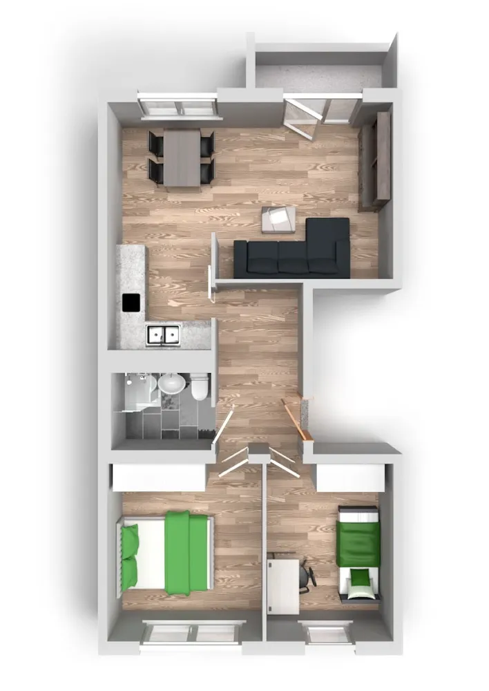 3 Zimmer Wohnung mit 57 m² in Halle (Saale) – Bild 5