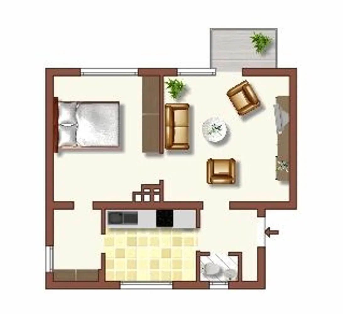 2 Zimmer Wohnung mit 47 m² in Duisburg – Bild 2