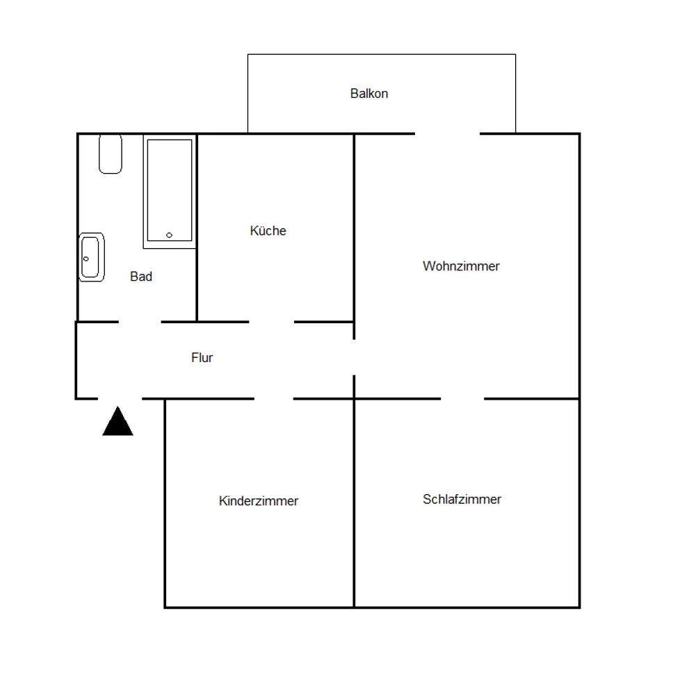 3 Zimmer Wohnung mit 60 m² in Bochum – Bild 2