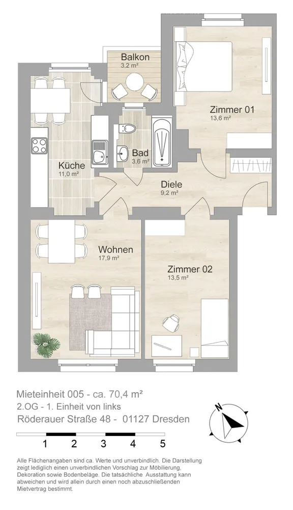 3 Zimmer Wohnung mit 70 m² in Dresden – Bild 11