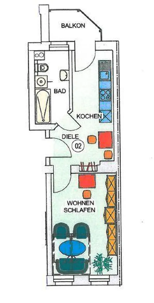 1 Zimmer Wohnung mit 36 m² in Leipzig – Bild 8