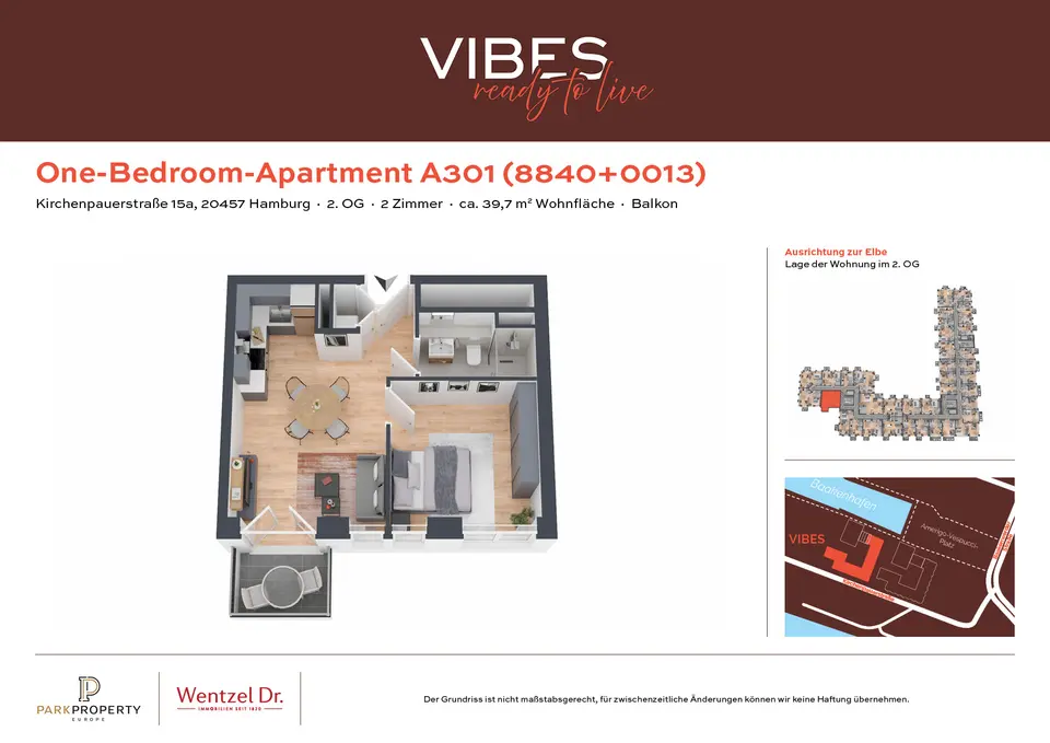 2 Zimmer Wohnung mit 40 m² in Hamburg – Bild 8