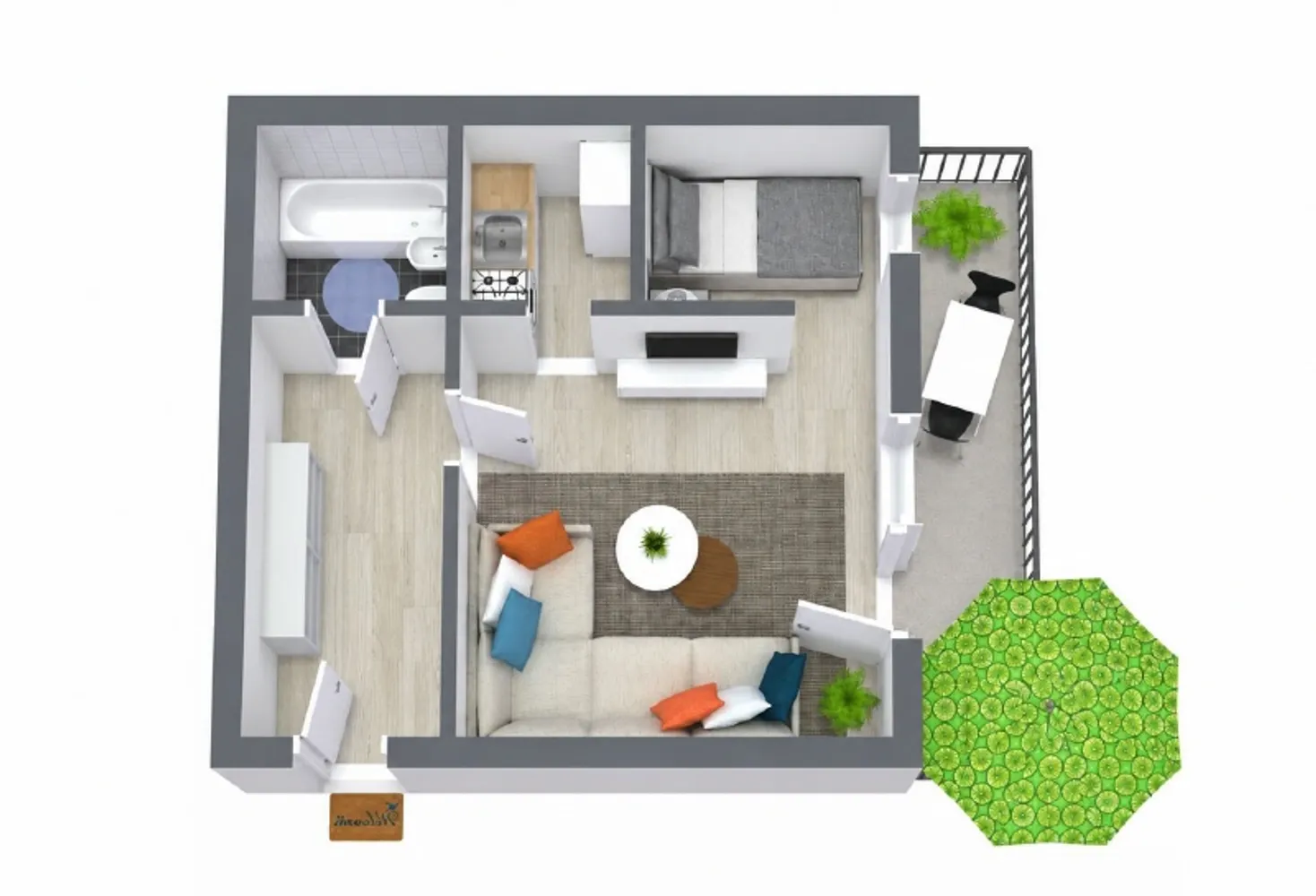 2 Zimmer Wohnung mit 32 m² in Gera – Bild 6