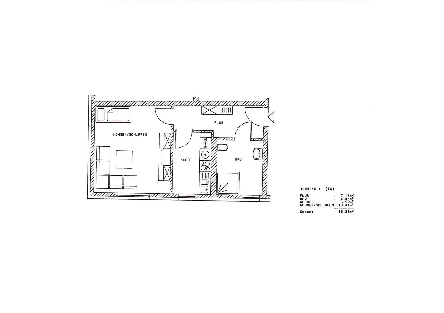 1 Zimmer Wohnung mit 40 m² in Delitzsch – Bild 10