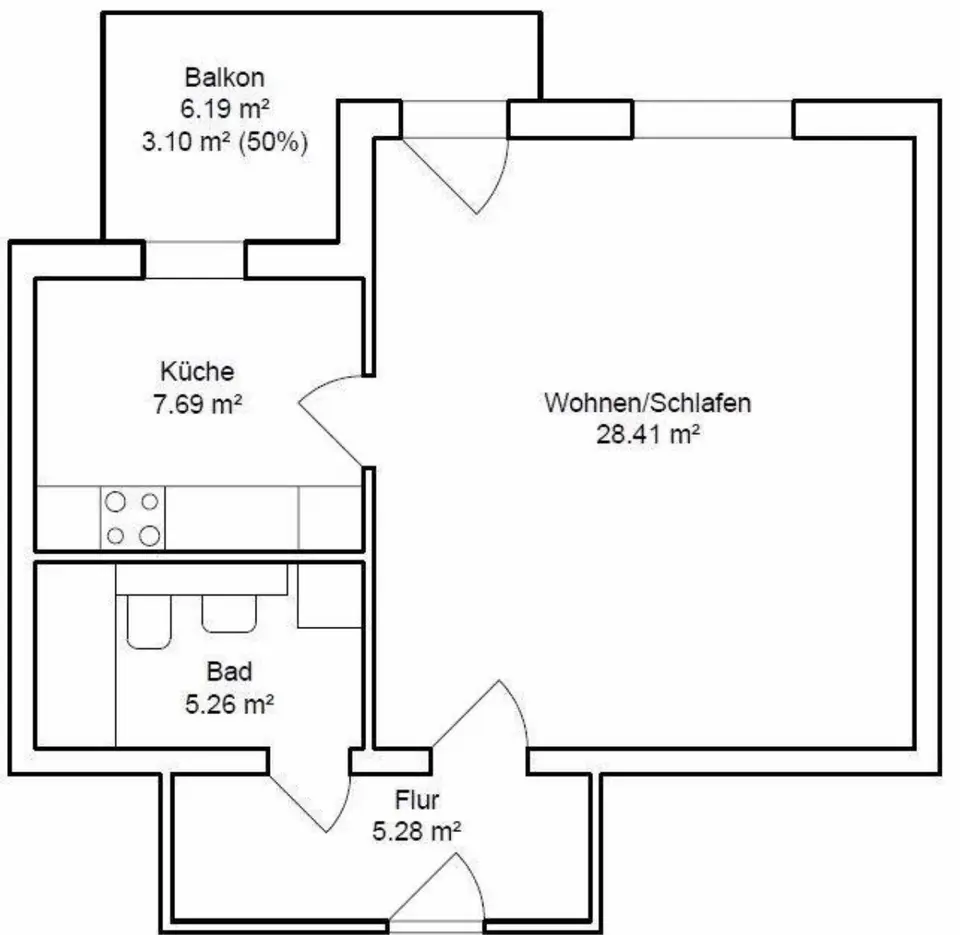 Studio mit 50 m² in Chemnitz – Bild 10