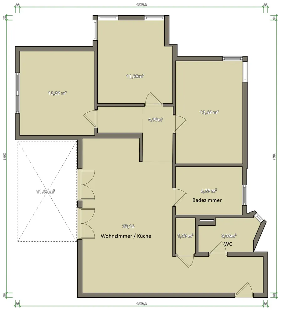 4 Zimmer Wohnung mit 92 m² in Leipzig – Bild 8