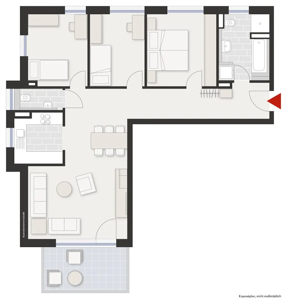 4 Zimmer Wohnung mit 93 m² in Rottweil – Bild 1