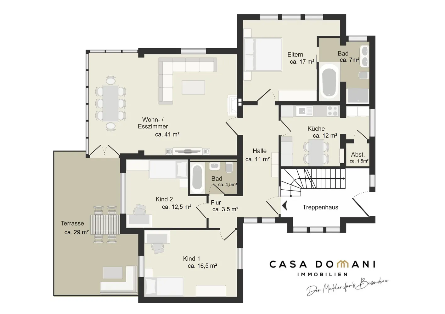 4 Zimmer Wohnung mit 140 m² in Wiesbaden – Bild 4