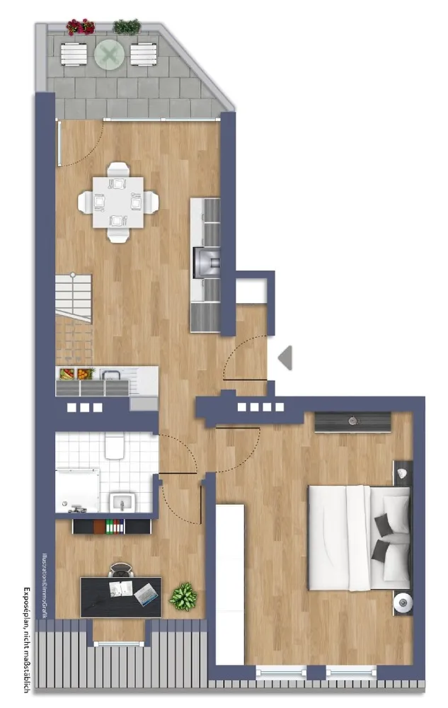 2 room apartment with 71 m² in Düsseldorf – Photo 11