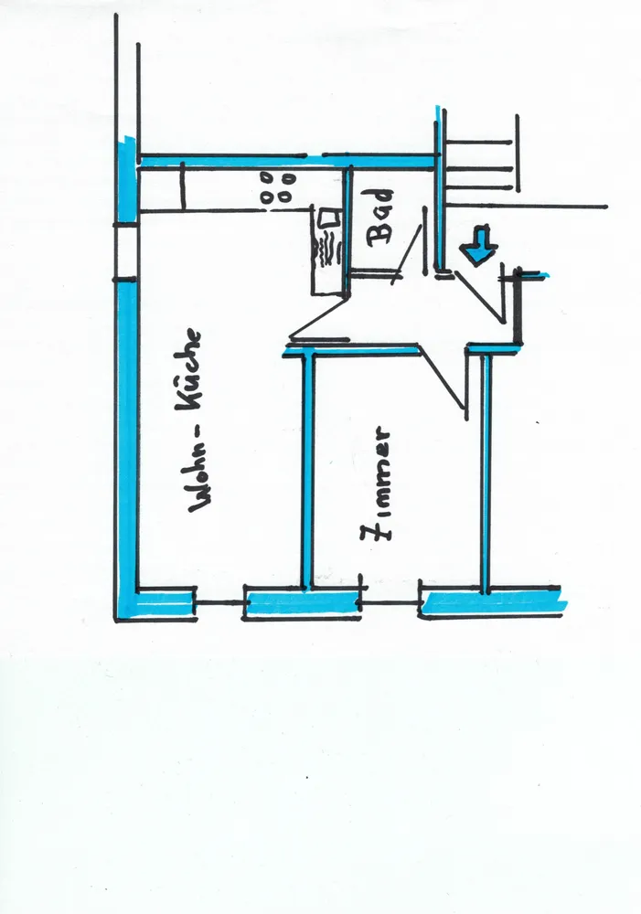 2 Zimmer Wohnung mit 40 m² in Darmstadt – Bild 4