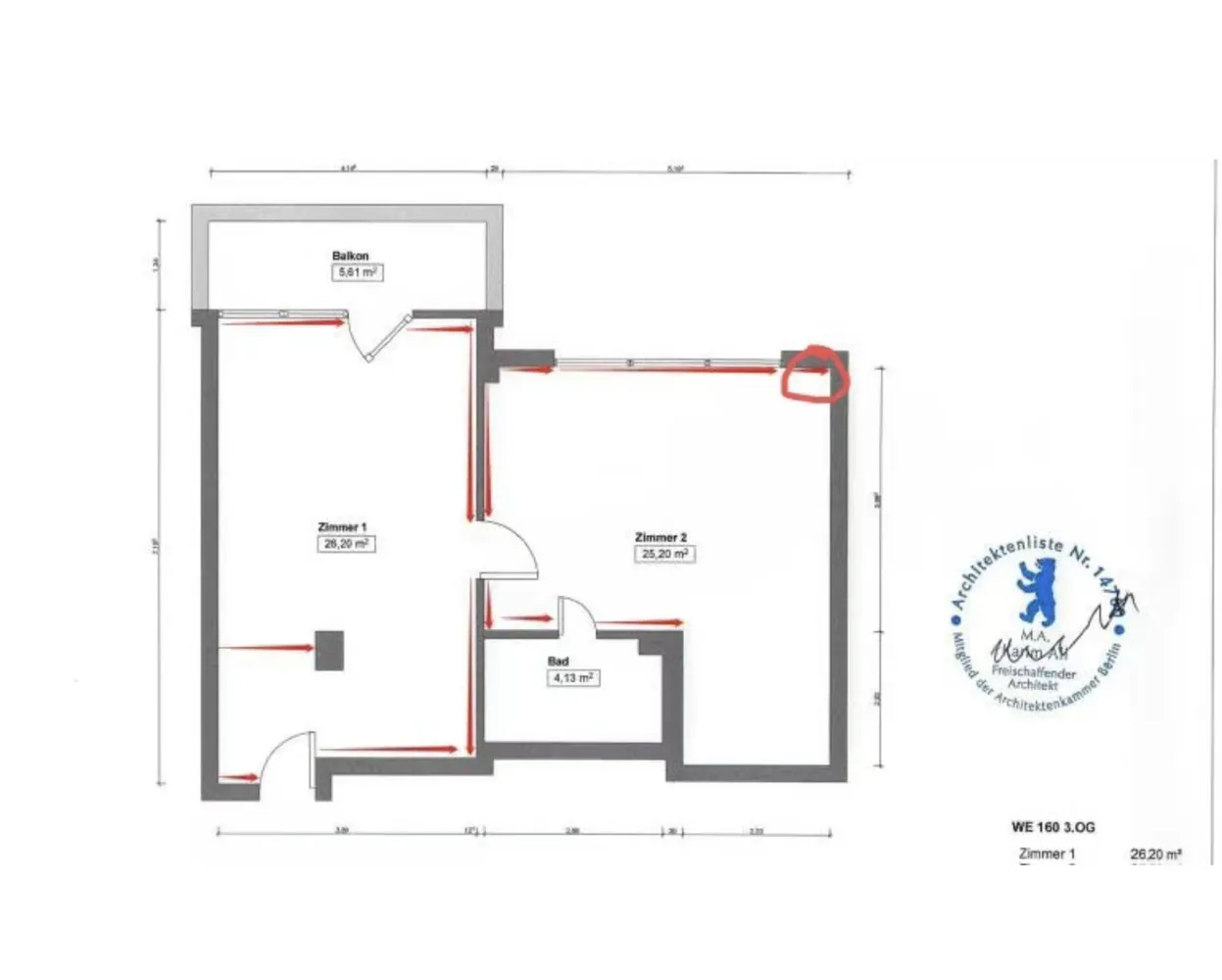 2 room apartment with 60 m² in Berlin – Photo 7