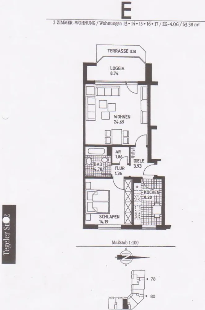 2 Zimmer Wohnung mit 63 m² in Langenhagen – Bild 2