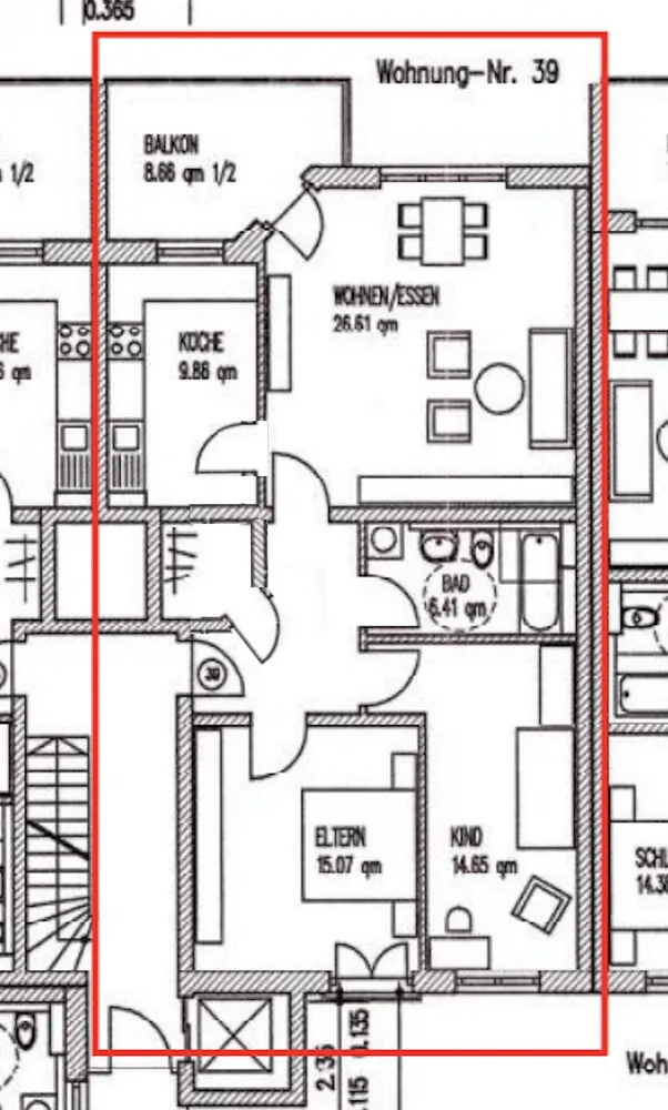 3 Zimmer Wohnung mit 86 m² in Augsburg – Bild 9