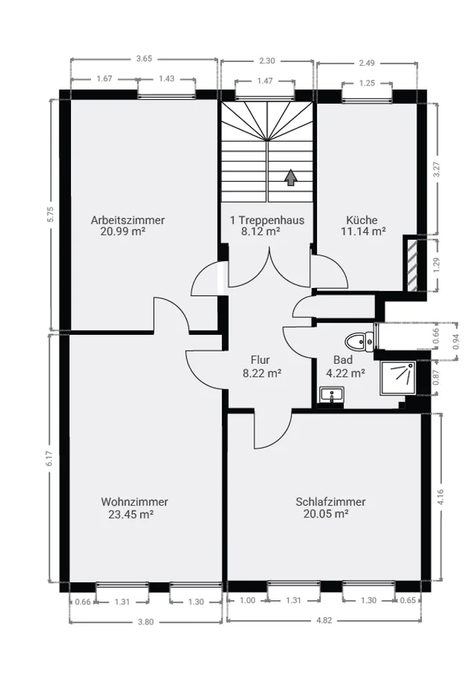 1 Zimmer Wohnung mit 23 m² in Frankfurt am Main – Bild 9